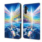 For Samsung Galaxy S21 5G Crystal Painted Leather Phone case(Colorful Sky) - 1