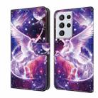 For Samsung Galaxy S21 Ultra 5G Crystal Painted Leather Phone case(Unicorn) - 1