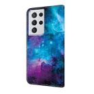 For Samsung Galaxy S21 Ultra 5G Crystal Painted Leather Phone case(Starry Sky) - 3