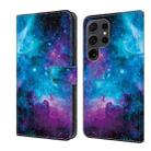 For Samsung Galaxy S22 Ultra 5G Crystal Painted Leather Phone case(Starry Sky) - 1