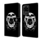 For Samsung Galaxy Note20 Ultra 5G Crystal Painted Leather Phone case(Skull) - 1