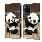 For Samsung Galaxy Note20 Ultra 5G Crystal Painted Leather Phone case(Panda) - 1