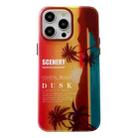 For iPhone 15 Pro Coconut Dual-side Laminating Laser Frosted Phone Case(Red) - 1