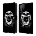 For Xiaomi 11T Pro Crystal Painted Leather Phone case(Skull) - 1