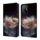 For Xiaomi 11T Pro Crystal Painted Leather Phone case(Peony) - 1