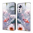 For Xiaomi 12 Crystal Painted Leather Phone case(Koi) - 1