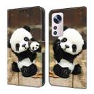 For Xiaomi 12 Crystal Painted Leather Phone case(Panda) - 1