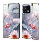 For Xiaomi 13 Crystal Painted Leather Phone case(Koi) - 1