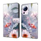 For Xiaomi 13 Lite Crystal Painted Leather Phone case(Koi) - 1