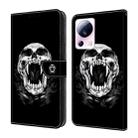 For Xiaomi 13 Lite Crystal Painted Leather Phone case(Skull) - 1