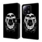 For Xiaomi 13 Pro Crystal Painted Leather Phone case(Skull) - 1