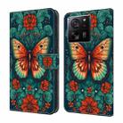 For Xiaomi 13T Pro Crystal Painted Leather Phone case(Flower Butterfly) - 1