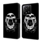 For Xiaomi 13T Pro Crystal Painted Leather Phone case(Skull) - 1
