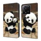 For Xiaomi 13T Pro Crystal Painted Leather Phone case(Panda) - 1