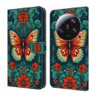 For Xiaomi 13 Ultra Crystal Painted Leather Phone case(Flower Butterfly) - 1