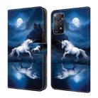 For Xiaomi Redmi Note 11 Pro 4G Global Crystal Painted Leather Phone case(White Horse) - 1