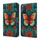 For Xiaomi Redmi Note 11 Pro 4G Global Crystal Painted Leather Phone case(Flower Butterfly) - 1