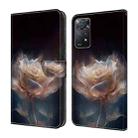 For Xiaomi Redmi Note 11 Global Crystal Painted Leather Phone case(Peony) - 1