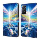 For Xiaomi Redmi Note 11 Global Crystal Painted Leather Phone case(Colorful Sky) - 1