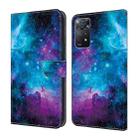 For Xiaomi Redmi Note 11 Global Crystal Painted Leather Phone case(Starry Sky) - 1