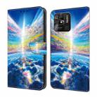 For Xiaomi Redmi 10C Global Crystal Painted Leather Phone case(Colorful Sky) - 1