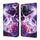 For Xiaomi Redmi 11A/12C Crystal Painted Leather Phone case(Unicorn) - 1