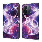 For Xiaomi Redmi 13C Crystal Painted Leather Phone case(Unicorn) - 1