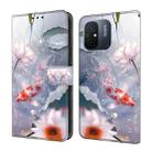 For Xiaomi Redmi 13C Crystal Painted Leather Phone case(Koi) - 1