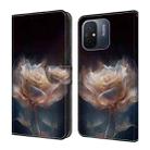 For Xiaomi Redmi 13C Crystal Painted Leather Phone case(Peony) - 1