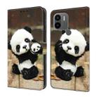 For Xiaomi Redmi A1/A1+ Crystal Painted Leather Phone case(Panda) - 1