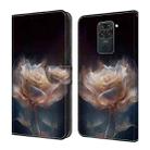 For Xiaomi Redmi Note 9/10X 4G Crystal Painted Leather Phone case(Peony) - 1