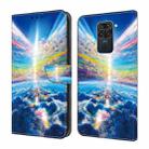 For Xiaomi Redmi Note 9/10X 4G Crystal Painted Leather Phone case(Colorful Sky) - 1
