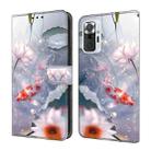 For Xiaomi Redmi Note 10 Pro Crystal Painted Leather Phone case(Koi) - 1