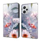 For Xiaomi Redmi Note 12 Pro 5G Global Crystal Painted Leather Phone case(Koi) - 1