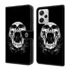 For Xiaomi Redmi Note 12 Pro 5G Global Crystal Painted Leather Phone case(Skull) - 1