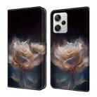 For Xiaomi Redmi Note 12 Pro 5G Global Crystal Painted Leather Phone case(Peony) - 1