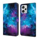 For Xiaomi Redmi Note 12 Pro 5G Global Crystal Painted Leather Phone case(Starry Sky) - 1