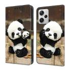For Xiaomi Redmi Note 12 Pro+ 5G Global Crystal Painted Leather Phone case(Panda) - 1