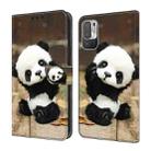 For Xiaomi Redmi Note 10 5G Crystal Painted Leather Phone case(Panda) - 1