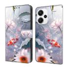 For Xiaomi Redmi Note 13 5G Crystal Painted Leather Phone case(Koi) - 1