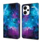 For Xiaomi Redmi Note 13 5G Crystal Painted Leather Phone case(Starry Sky) - 1