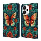 For Xiaomi Redmi Note 13 Pro 5G Crystal Painted Leather Phone case(Flower Butterfly) - 1