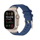 For Apple Watch Ultra 49mm Loners Liquid Silicone Watch Band(Titanium Midnight Blue) - 1