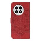 For OnePlus 13 Sun Mandala Embossing Pattern Phone Leather Case(Red) - 3