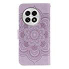 For OnePlus 13 Sun Mandala Embossing Pattern Phone Leather Case(Purple) - 3