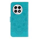 For OnePlus 13 Sun Mandala Embossing Pattern Phone Leather Case(Blue) - 3