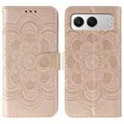 For OnePlus Nord 4 Sun Mandala Embossing Pattern Phone Leather Case(Rose Gold) - 1