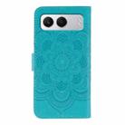 For OnePlus Nord 4 Sun Mandala Embossing Pattern Phone Leather Case(Blue) - 3