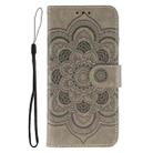 For OnePlus Nord CE4 Lite Global Sun Mandala Embossing Pattern Phone Leather Case(Grey) - 2