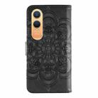For OnePlus Nord CE4 Lite Global Sun Mandala Embossing Pattern Phone Leather Case(Black) - 3